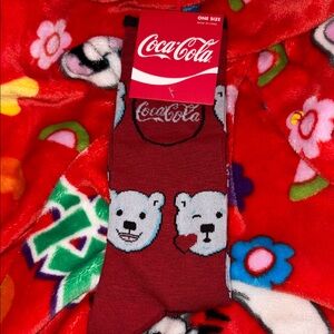 Coca Cola Men’s Crew Socks women’s socks Red - size 7-12 NEW QUICK SHIP